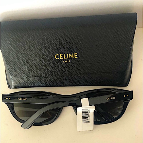 Céline - 07 Sunglasses in Acetate with Crystals and Metal - Black - Sunglasses - Picture 15 of 15